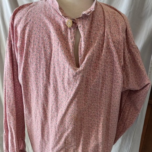 VINTAGE 1800S STYLE SHIRT W/BONE BUTTONS - Picture 1 of 11
